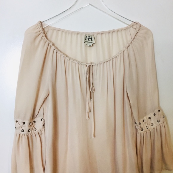 Haute Hippie Peasant Blouse. Size XS - Picture 4 of 5